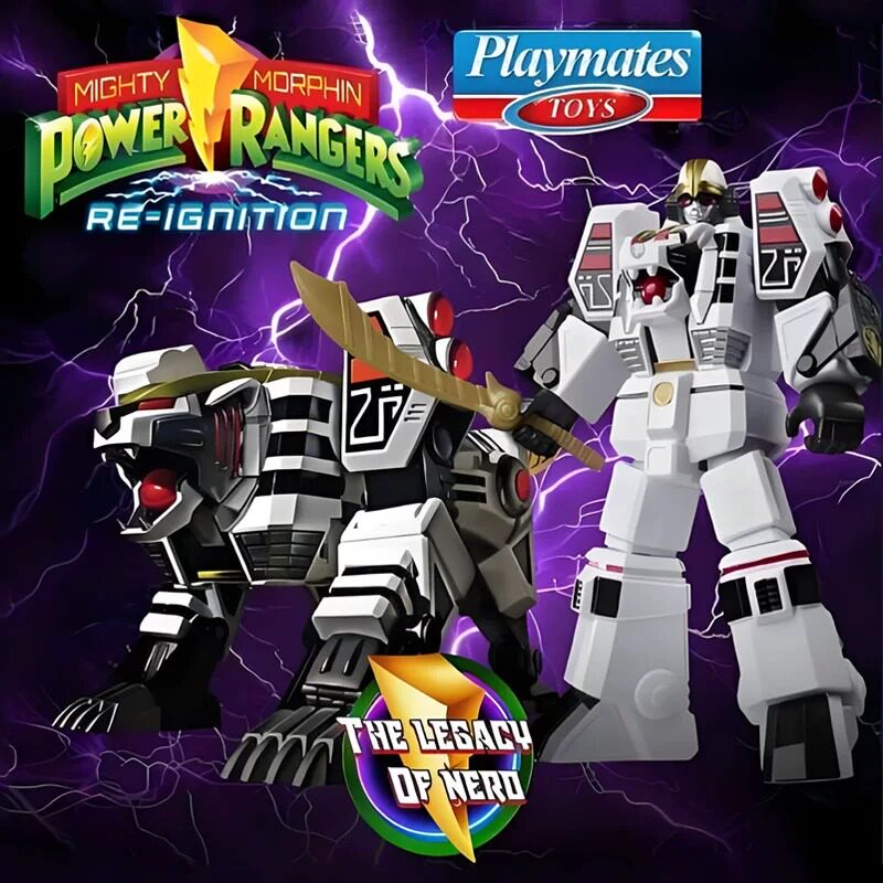 Model Kit Megazord - Giocattoli Playmates Power Rangers Tigre Bianca