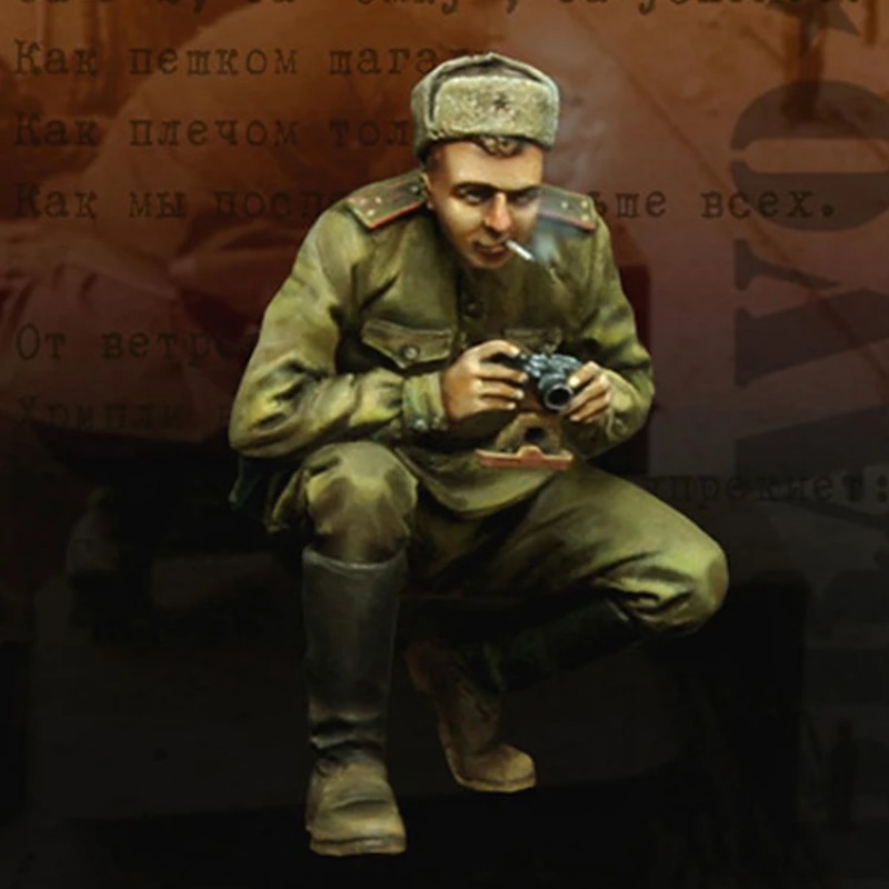 Model Kit Ww2 - 1/35 Bilancia Figura In Resina Modello