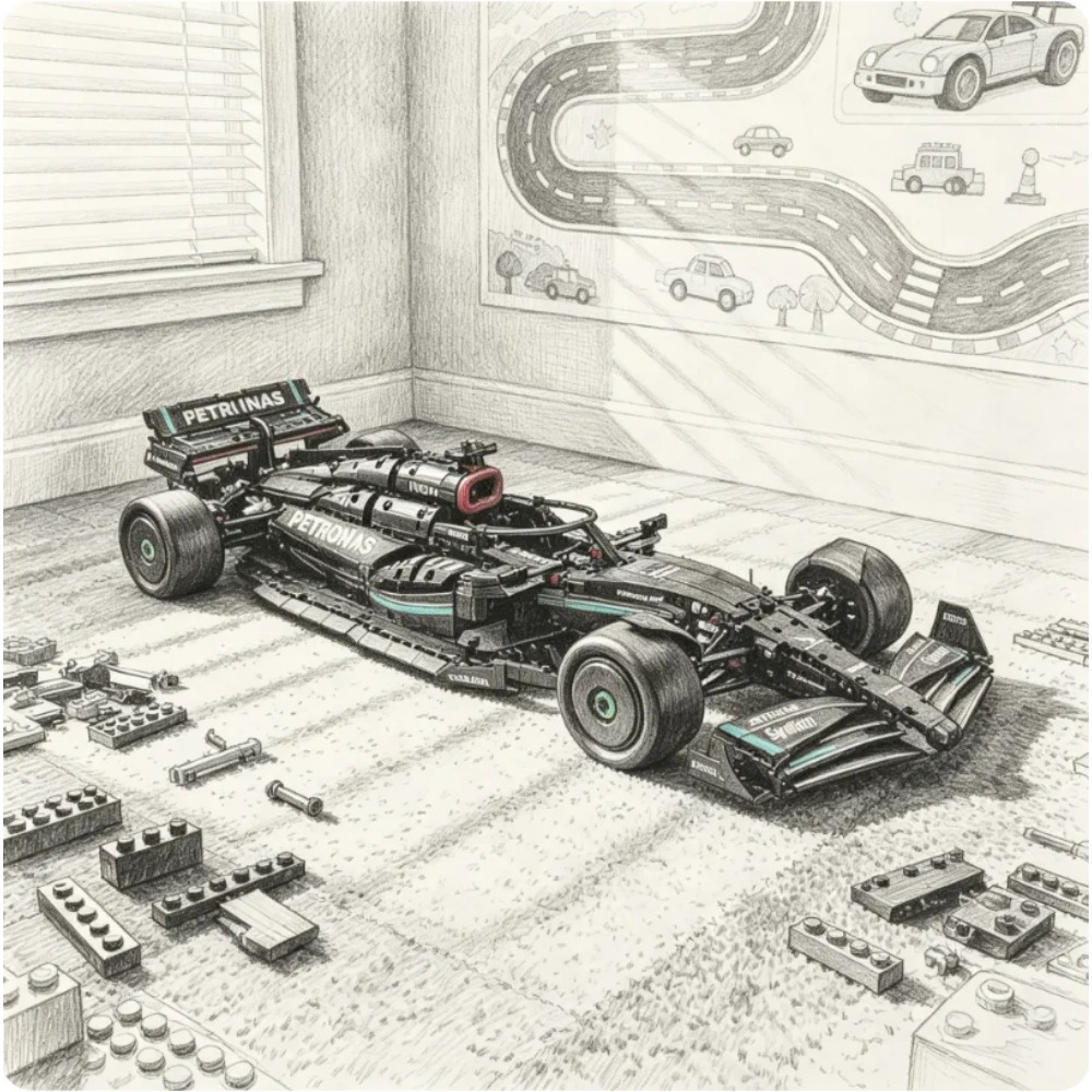 Model Kit F1 - 1642 Pezzi Nuovo Modello Tecnico F1